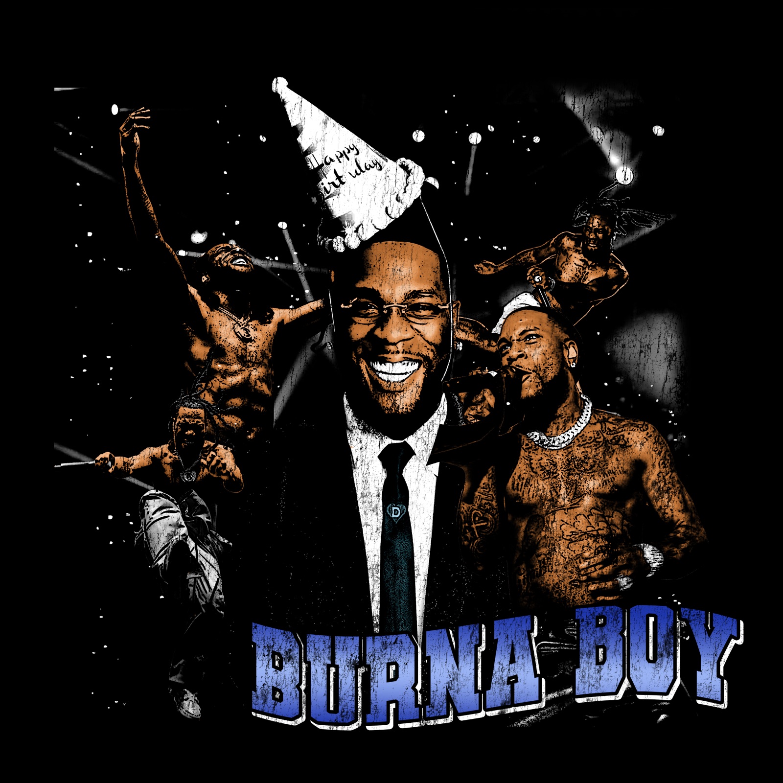 Burna Boy concept tee front